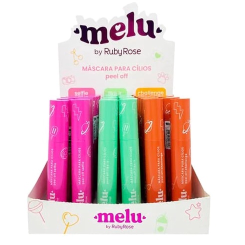Box c/36 Un - Máscara Para Cílios Peel Off Melu - RR5151 - Ruby Rose
