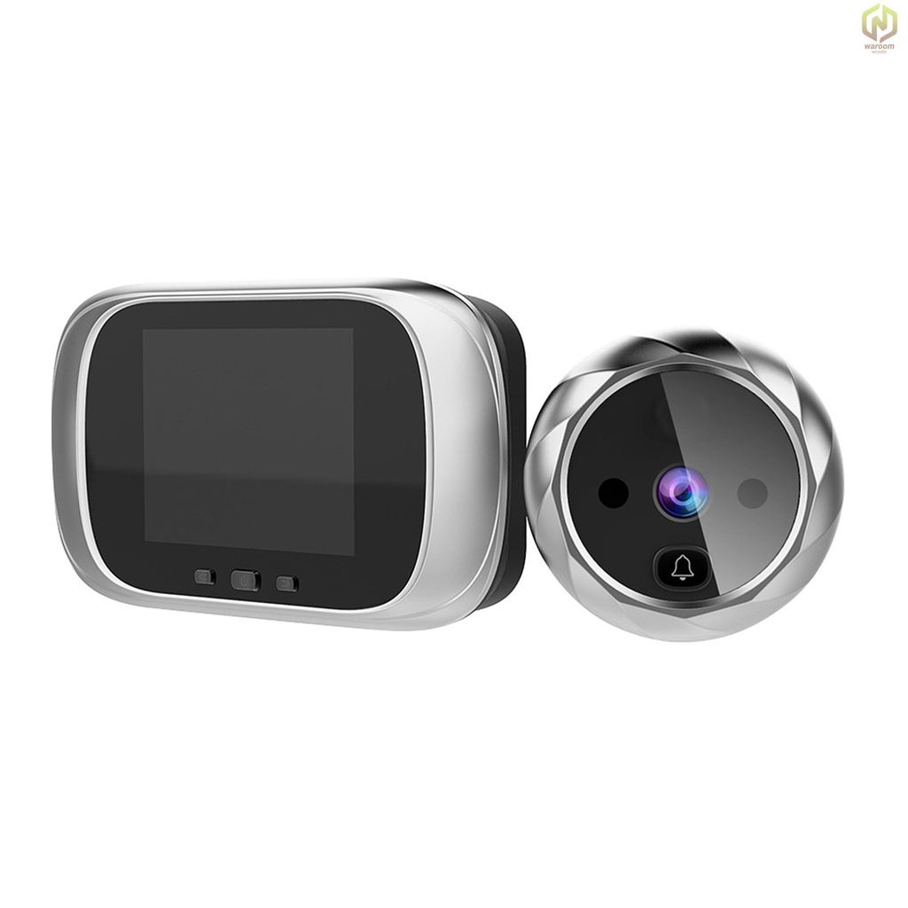 Visor Digital De Porta Peephole Câmera Sino De 2,8 Polegadas Tela LCD Visão Noturna Tiro Fotográfico Monitoramento Para em Oferta na Shopee