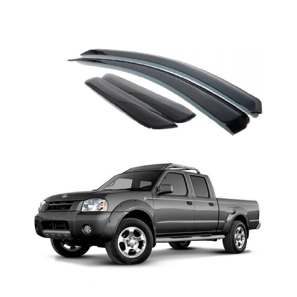 Calha De Chuva Defletor Mitsubishi L200 Triton Sport 2016 A 2020 4 Portas Fume Tiger MT8070