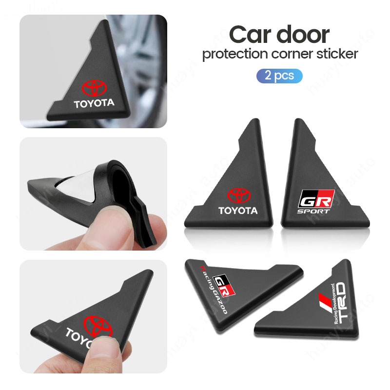 【 Limited Tempo Offer 】 2/4 Pcs Toyota Gr Sport Racing Silicone Anti-Colisão Canto Protetor Da Porta Do Carro Acessórios Para Decoração De Carros