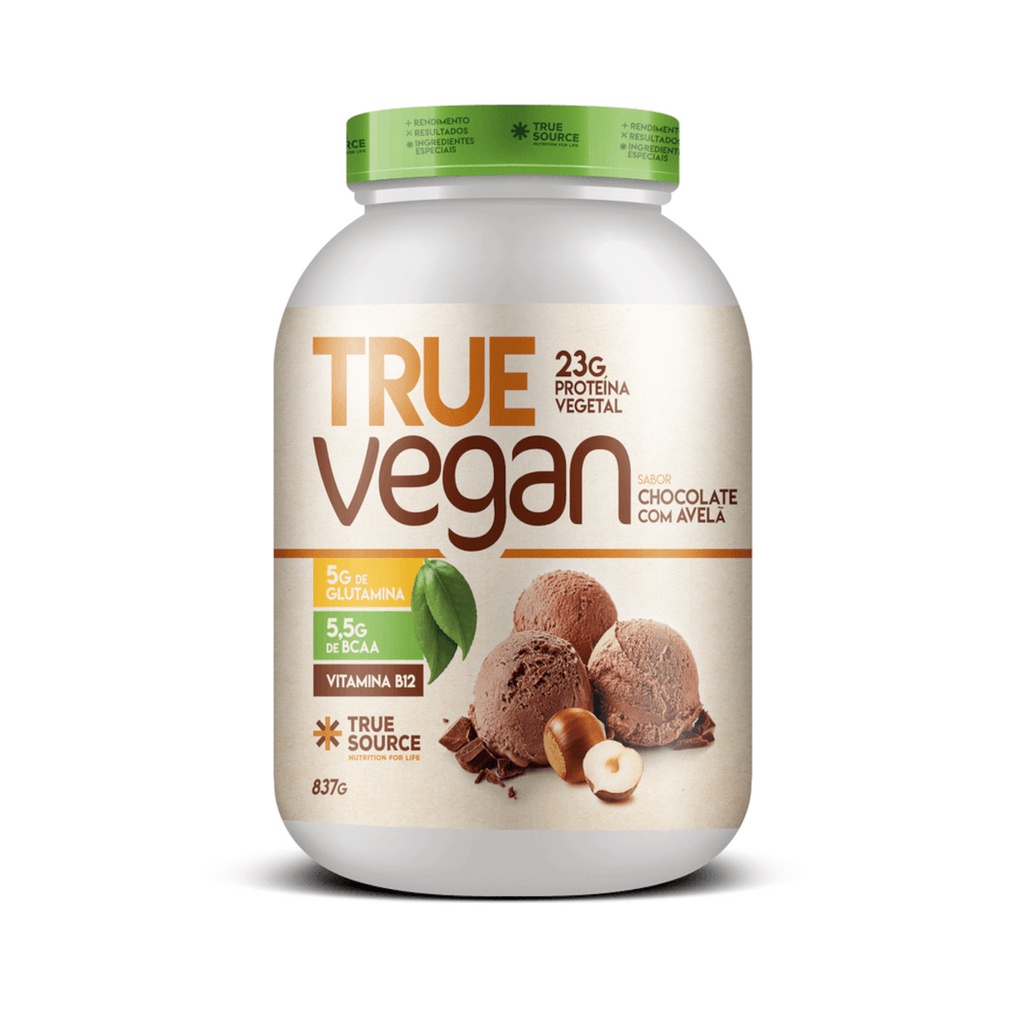 True Vegan 837g Whey Protein Vegano Isolado(Zero Lactose) - True Source