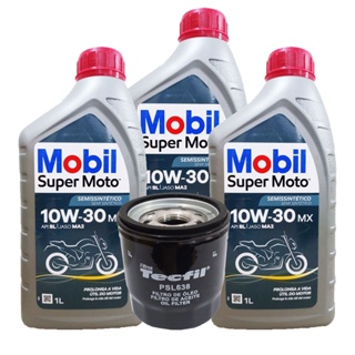 Troca de Óleo Cbr 500 Cb 500X Cbr 650f Mobil 10w30 + Filtro em Oferta na Shopee