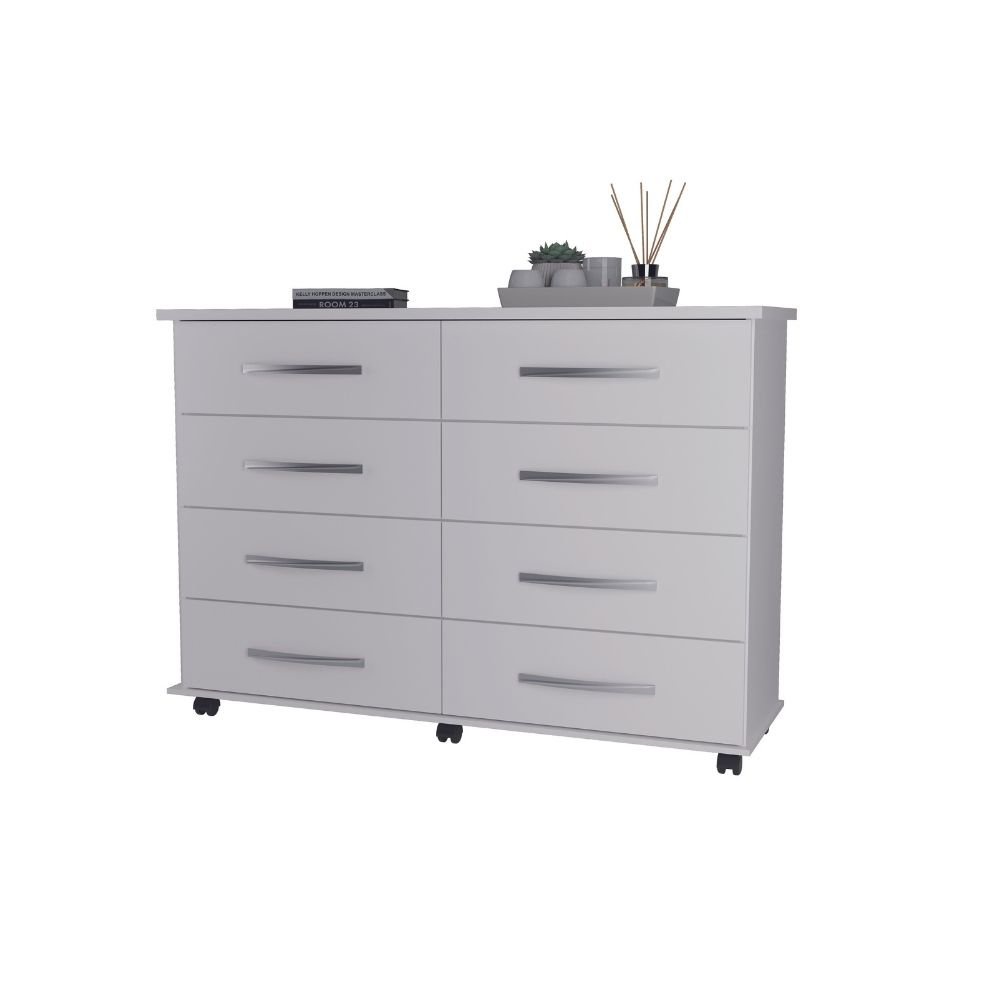 Cômoda 8 Gavetas Branca: Onde Comprar | BuscaProdutos