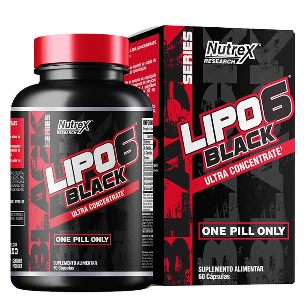 Termogênico Lipo-6 Black Ultra Concentrado 60 Cáps - Nutrex Research em Oferta na Shopee