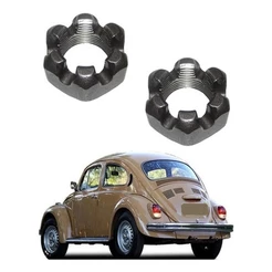 Par Porca Sem Aba Cubo Roda Traseira Fusca Brasilia Variant