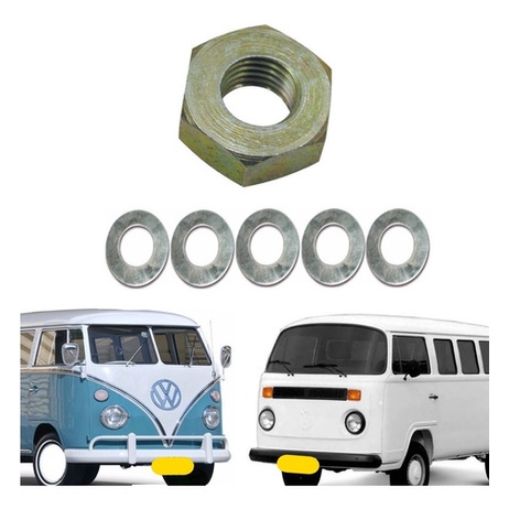 Kit Porca + Arruela Calco Polia Alternador Kombi 1500 1600 em Oferta na Shopee