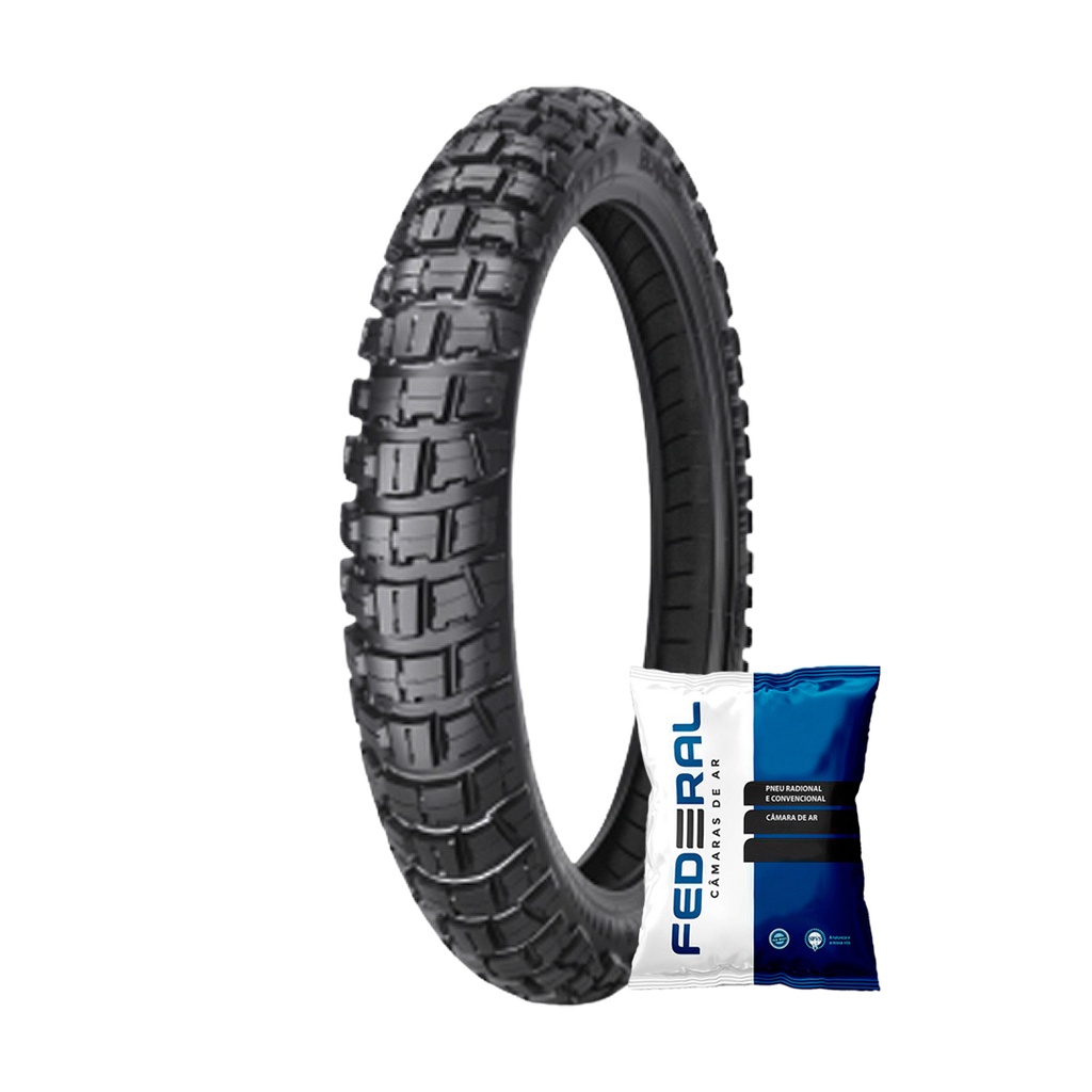 Kit Pneu Ira Dust 90/90-19 + Câmara de Ar Lander/ Bros em Oferta na Shopee