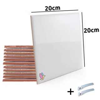 Kit 30 Azulejo Eliane 20x20 Resinado P/ Sublimação + Suportes em Oferta na Shopee