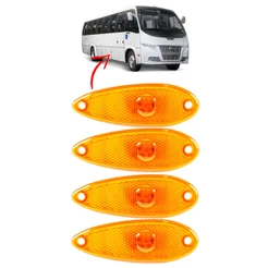 KIT 4 Lanterna Lateral Ônibus Peixinho 1LED BIVOLT AM