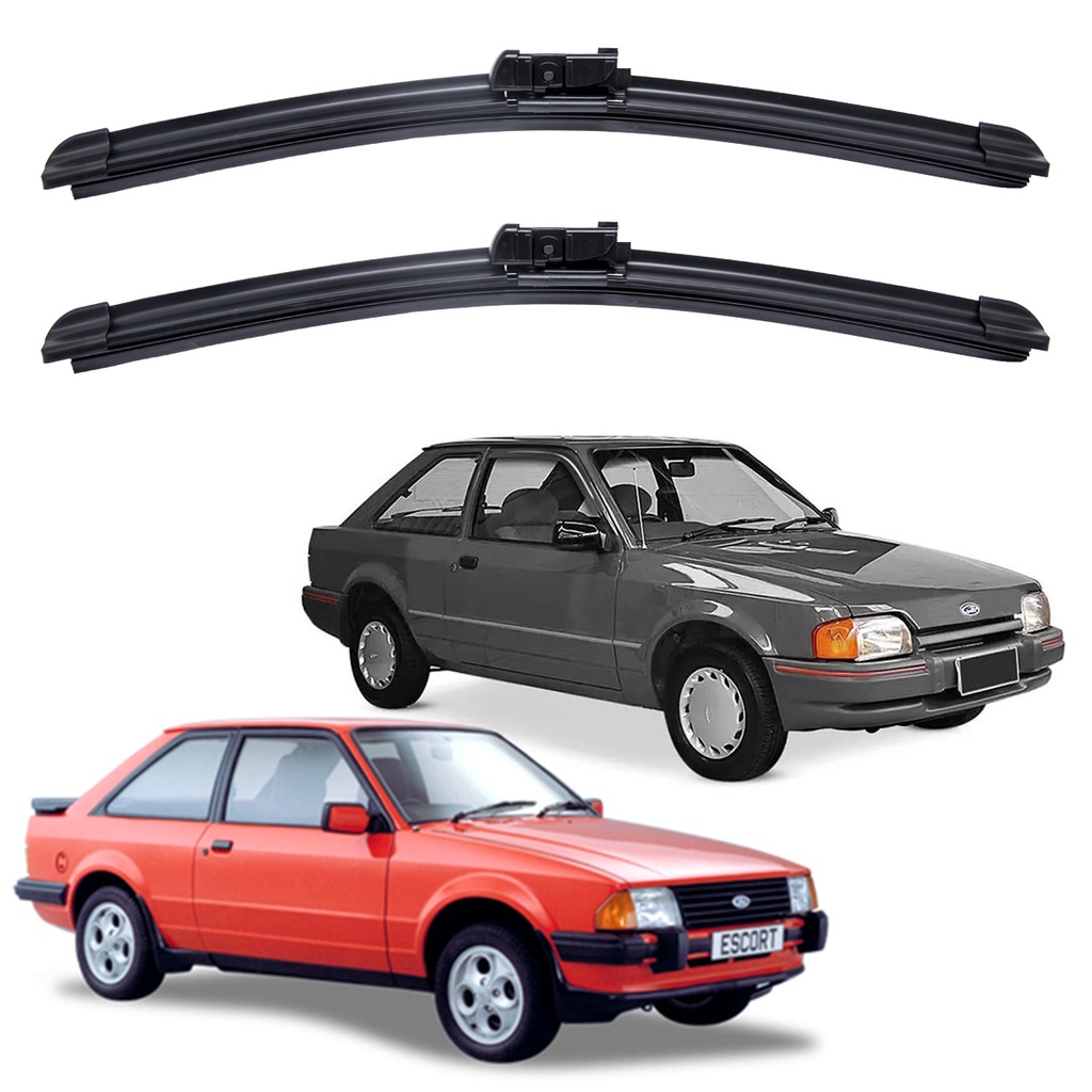 Par Palhetas Limpador Parabrisa Para Carro Ford Escort Xr3 E Hobby 1992 A 1996 - Spare Parts and Accessories for Vehicles