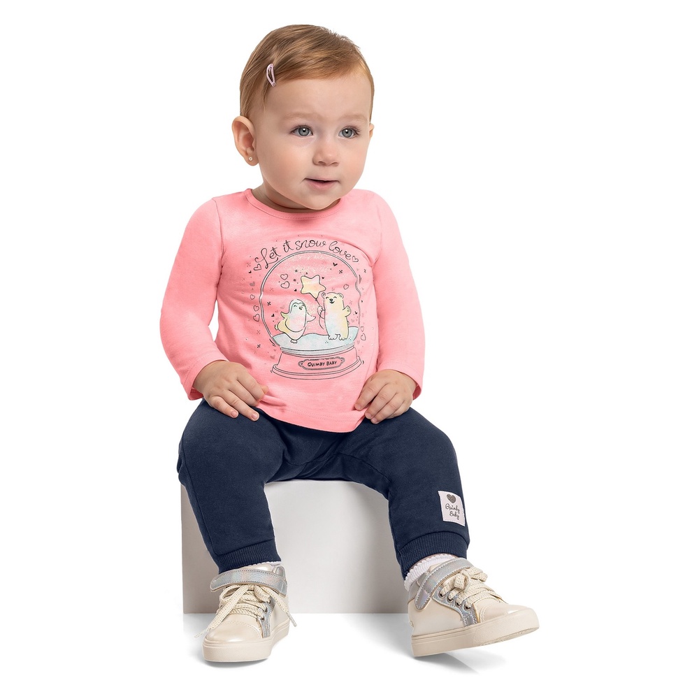 Blusa Bebê Manga Longa Quimby - Baby & Kids Fashion