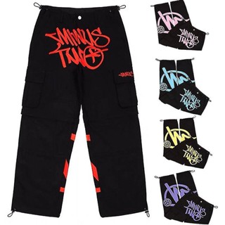 Menos Duas Calças De Carga Y2k Casuais Baggy Streetwear Ginástica Esportiva Jeans Homem Vestuário Suor Pantalones Minustwo