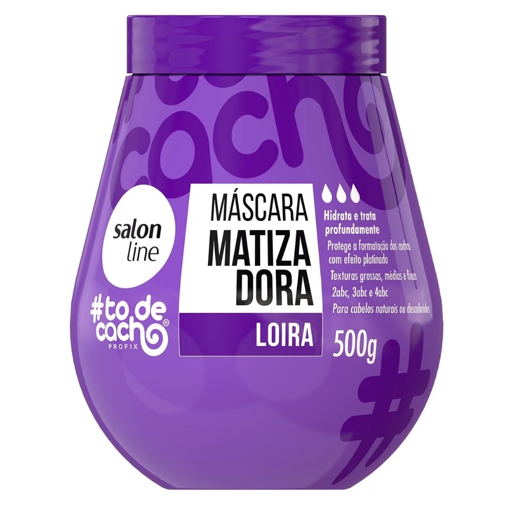 Máscara Matizadora To De Cacho Liberado Salon Line 500g em Oferta na Shopee
