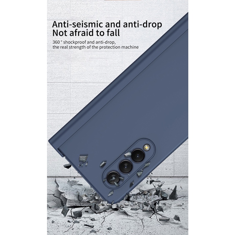 Capa De Telefone Para Samsung Galaxy Z Fold 8 Ultra Largo 7 6 5 4 3 5G Com S Caneta Slot Titular Dobradiça Plástico Tela