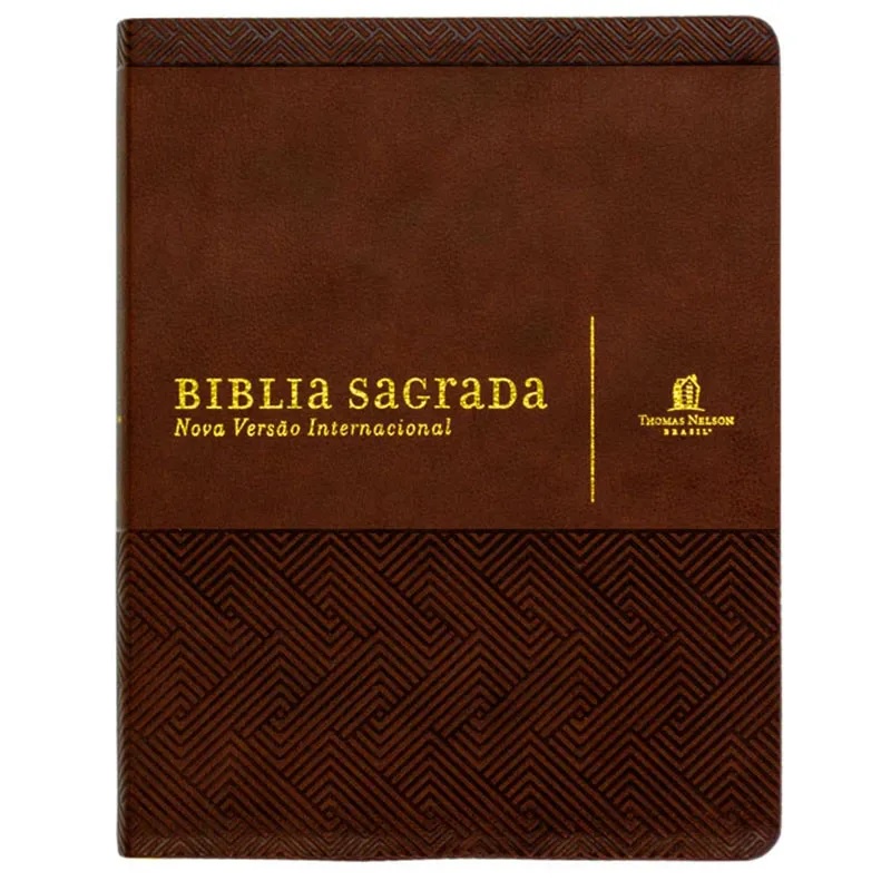 Bíblia Sagrada Com Espaço Para Anotações | Nvi | Capa Luxo Marrom | Thomas Nelson Brasil