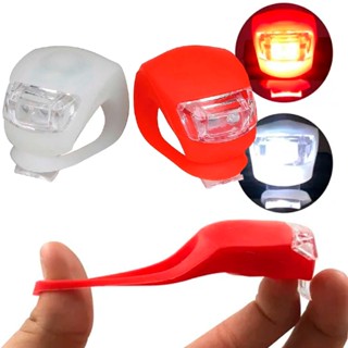 Kit 2 Lanternas De Segurança Bicicleta Led Farol Bike Par Dianteira Branca Traseira Vermelha
