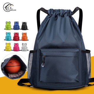 Mochila Com Cordão De Cor Lisa Simples À Prova D