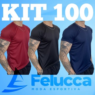 KIT 100 Camisetas DRY FIT