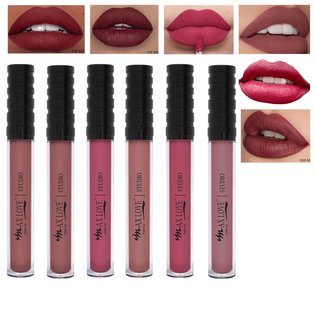 Batom Líquido Matte 30Horas Longa Duração - Max Love