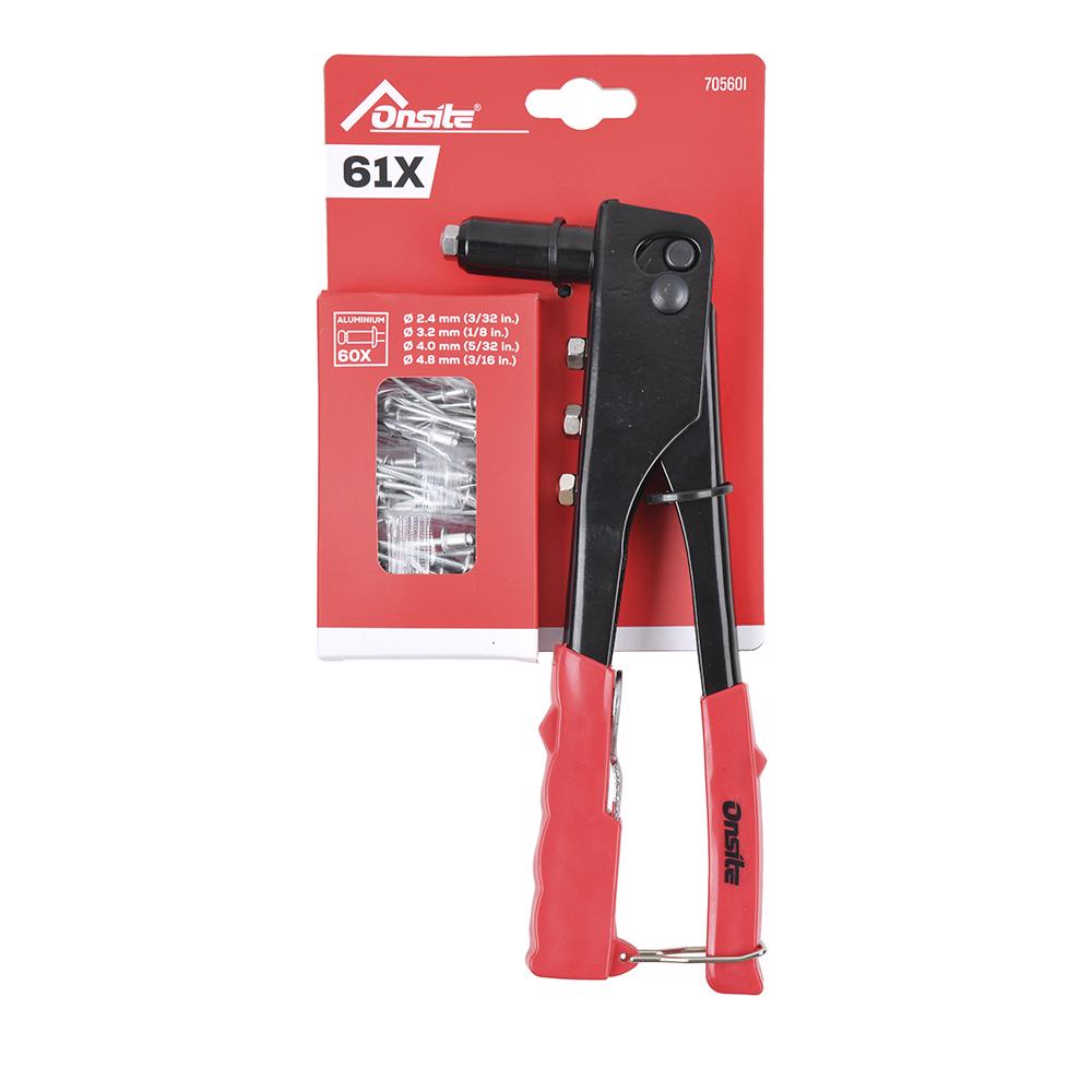 Rebitador Manual Com 60 Peças (705601) - Onsite em Oferta na Shopee