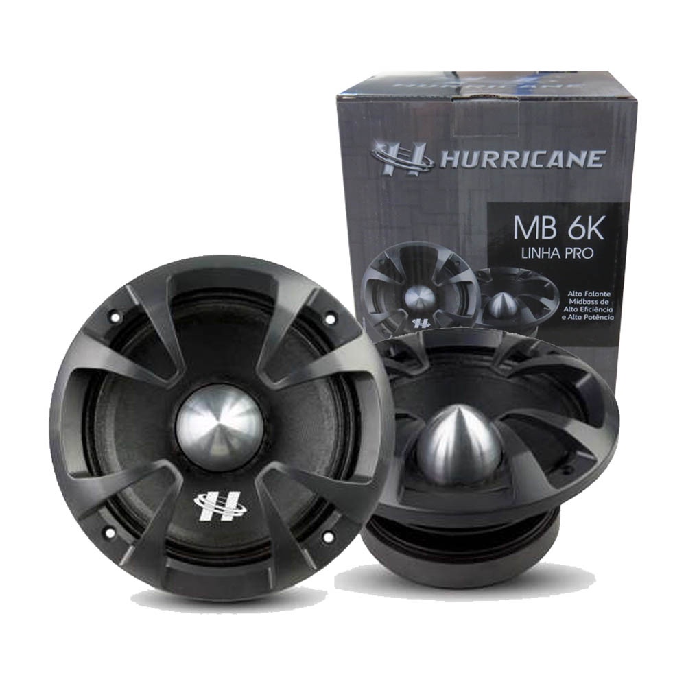 Par Alto Falante MidBass Hurricane Pro MB 6K 700W 8 OHMS