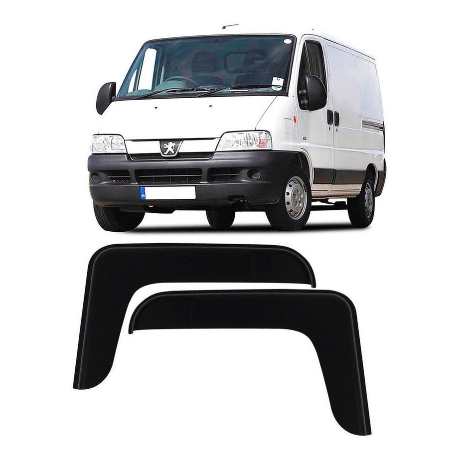 Calha De Chuva Defletor Citroen Jumper 2001 A 2017 2 Portas Acrilico Fume CT2183
