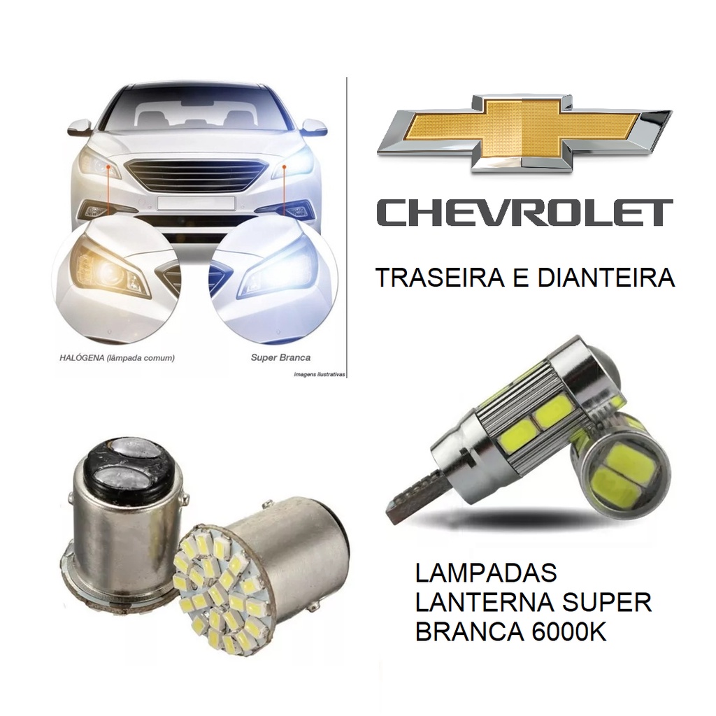 LAMPADA LANTERNAS GM CRUZE 2012 A 2015 SUPER BRANCA