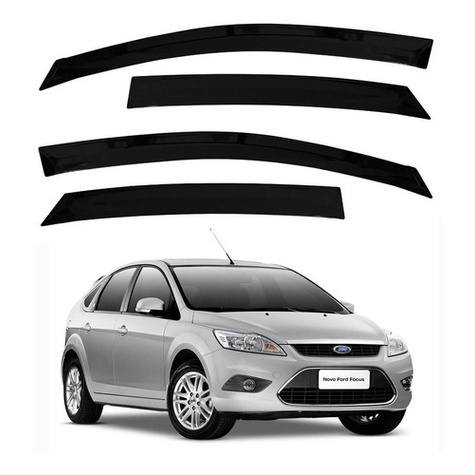 Defletor Calha de Chuva Focus Hatch Sedan 2010 a 2013 4 Portas Ecoflex