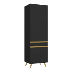 Paneleiro 2 Portas Veneza GB Multimóveis MP3739 Preto