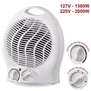 Aquecedor Elétrico Climatizador Ambiente Portátil 127V 220V