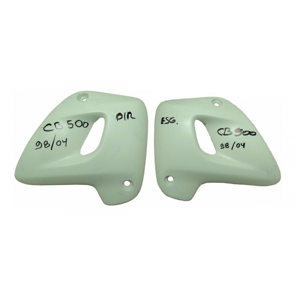 Par De Carenagem Aleta Aba Lateral Tanque Moto Cb500 Cb 500 98/04 Modelo Original S/ Pintura