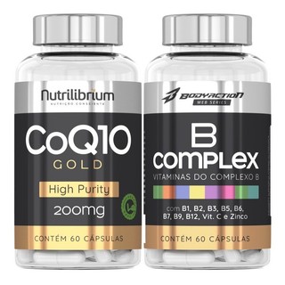 Coenzima Q10 Ubiquinona 200mg Coq10 60 Caps + Vitaminas Complexo B 60 Caps Nutrilibrium em Oferta na Shopee