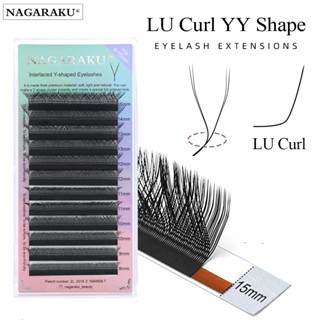 NAGARAKU YY Extensão De Cílios LU Curl 0.07mm 12 Linhas Pestanas Super Macias De Alta Qualidade