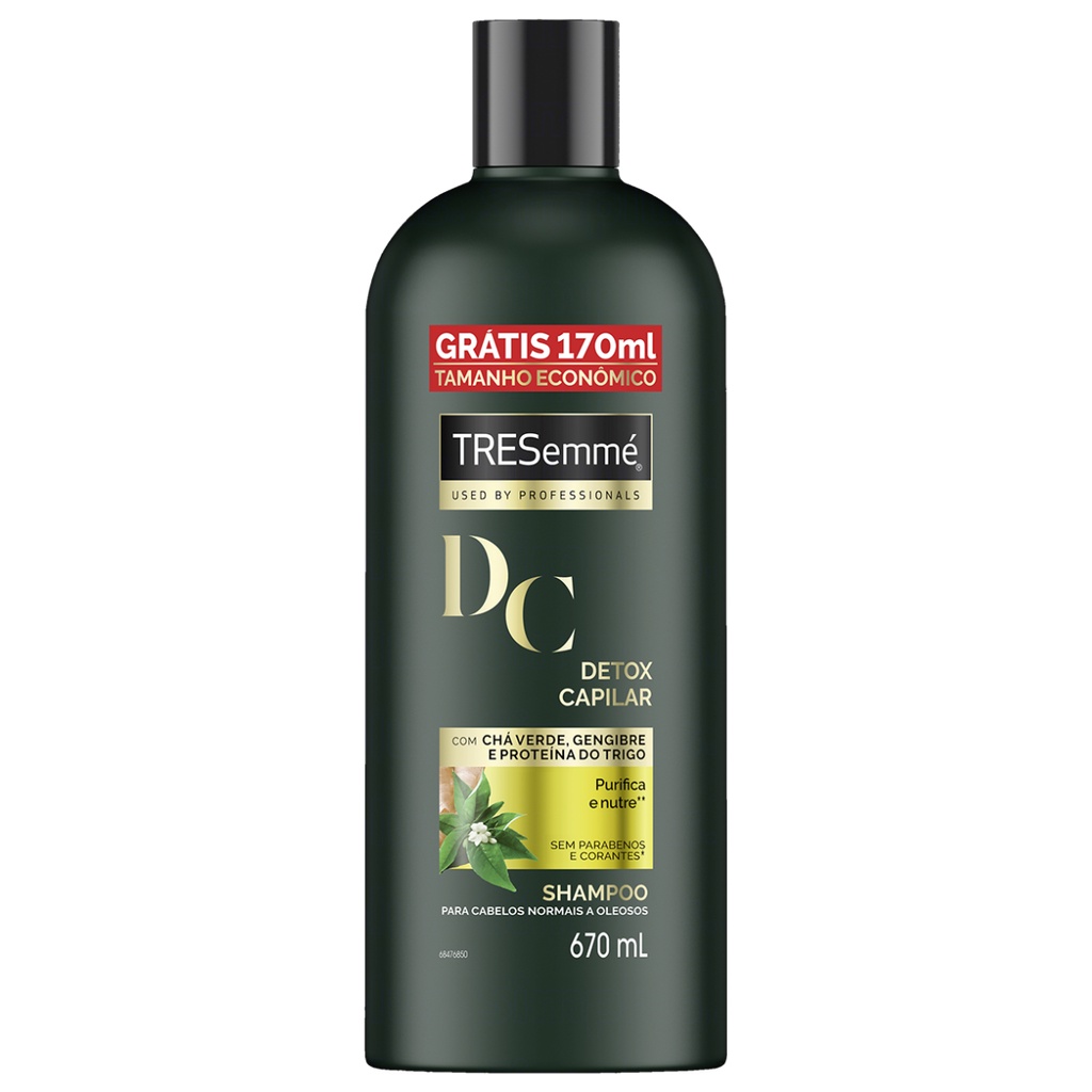 Shampoo Detox Tresemmé Cabelos Oleosos a Neutros 670ml