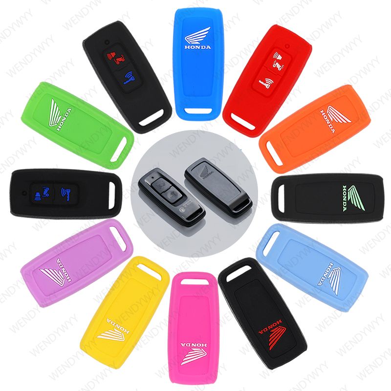 Capa De Silicone 2 Botões Para Chave De Motocicleta Honda Scoopy 2023/ADV 160/PCX Vario 160/125/Lead Vision/Airblade Remota em Oferta na Shopee