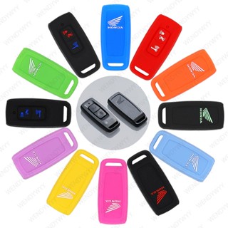 Capa De Silicone 2 Botões Para Chave De Motocicleta Honda Scoopy 2023/ADV 160/PCX Vario 160/125/Lead Vision/Airblade Remota