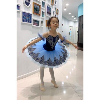 Novo Estilo Saia de Ballet Profissional Infantil Saia Pettiskirt tutu Saia Royal Blue Sleeping Beauty Pequeno Relógio Suspender Cisne