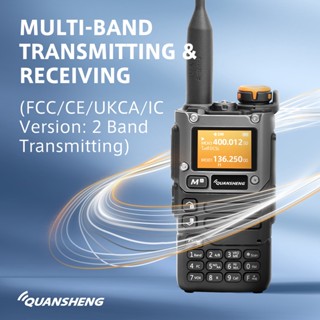 Rádio Portátil Quansheng UV K6 Walkie Talkie UHF VHF Am Fm Bidirecional TPYE-C De 128 Canais Sem Fio De Presunto Longo Alcance