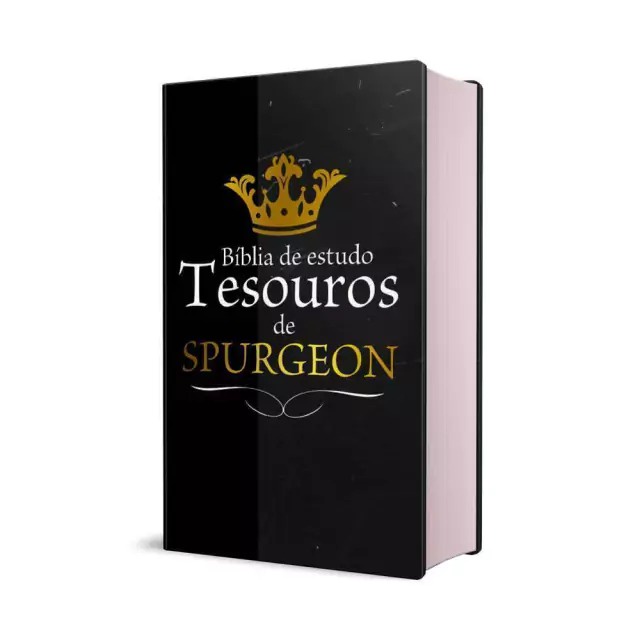 Bíblia de Estudo Temática | Tesouros de Spurgeon | Preta Coroa em Oferta na Shopee