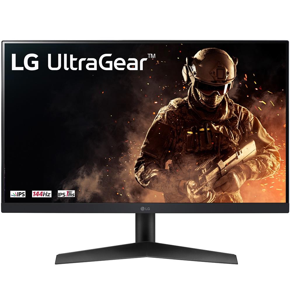 Monitor Gamer LG Ultragear 24" 144Hz 1ms HDMI DP IPS Freesync Preto - 24GN60R-B