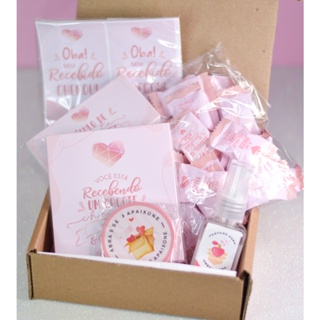 Kit Empreendedora Premium ROSE - Agradecimento ao cliente, lacre, tags, balas cartões fidelidade e perfume em Oferta na Shopee