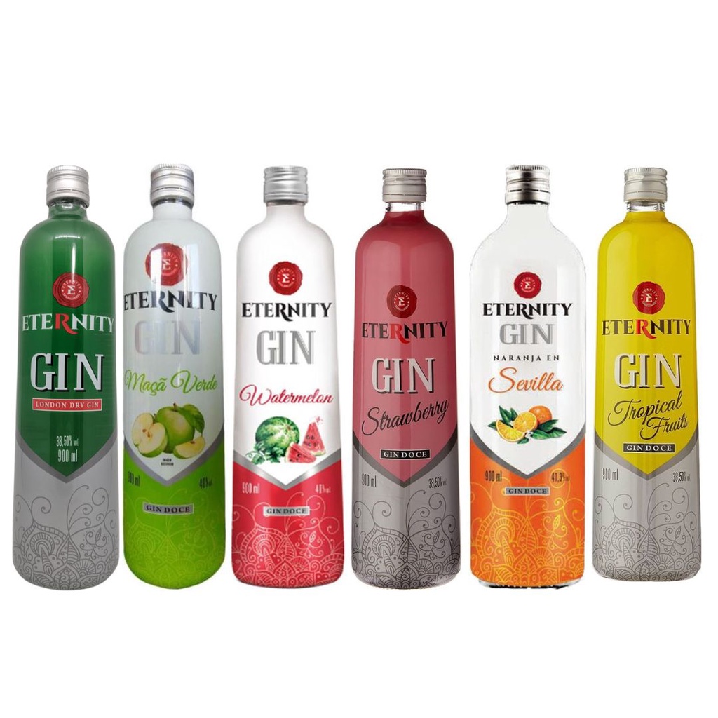 Gin Eternity Diversos Sabores - 900ml