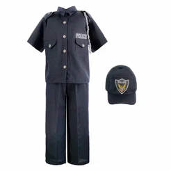 Fantasia Policial Adulto Masculino Com Boné