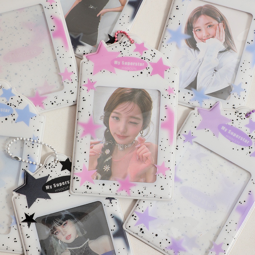 INS 3 Polegadas Star Photocard Holder Idol Photo Protective Caso Capa Para Cartão De Estudante em Oferta na Shopee