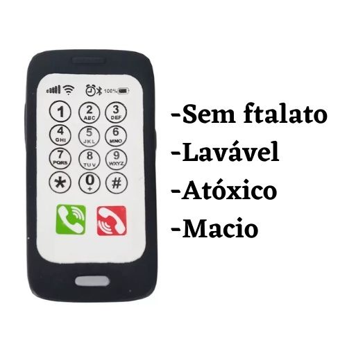 Mordedor Macio Celular Para o Bebê - Vila toy em Oferta na Shopee