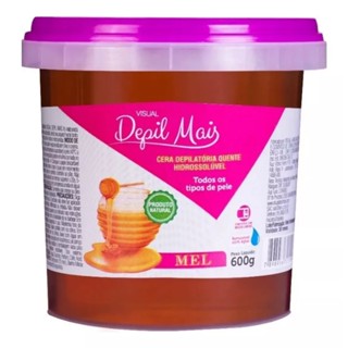 Cera hidrossolúvel Mel 600g - Depil Mais