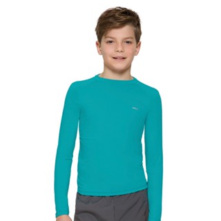 Camiseta Blusa Unissex De Protecao Solar UV50+ Em Manga Longa Infantil Selene Basica em Oferta na Shopee