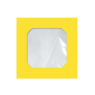 Envelope saco c/janela p/CD amarelo Cmd105 125x125mm blister com 25 unidade Scrity