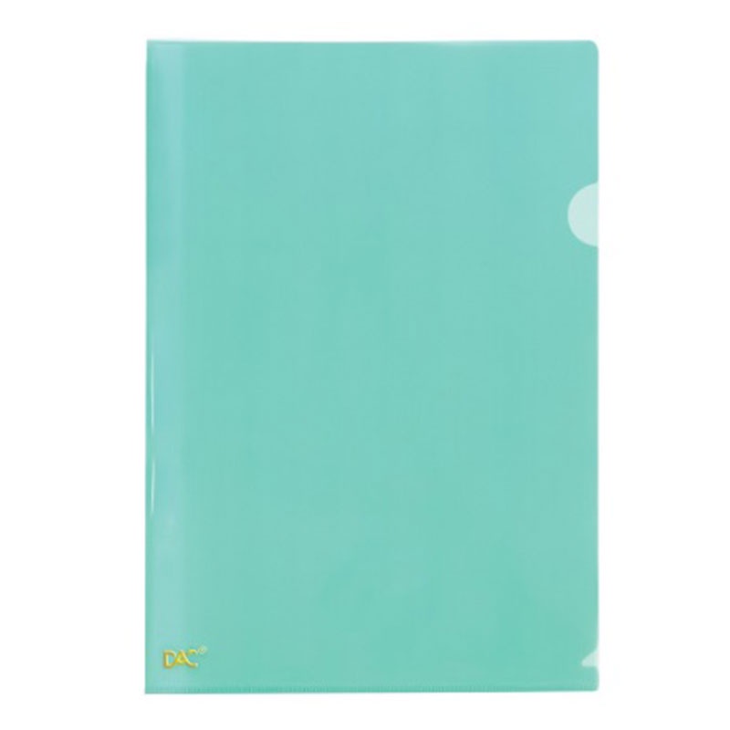 Pasta em L ofício Verde 041PP-VD pacote com 10 unidades  Dac - Stationery