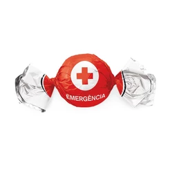 Embalagem de Trufa 14,5x15,5cm - Emergência - 100 unidades - Cromus